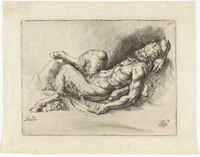 Cacerola reclinada con dos racimos de uvas
Signorum Veterum Icones II (título de la serie) de Jan de Bisschop