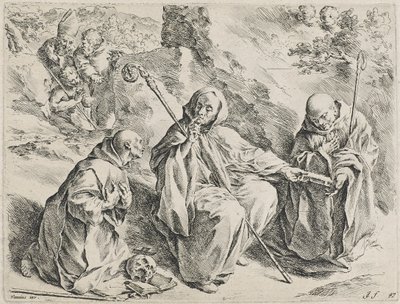 San Bruno (aguafuerte) de Jan de Bisschop