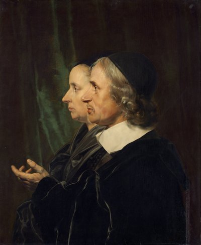 Retrato de los padres del artista, Salomon de Bray y Anna Westerbaen, 1664 de Jan de Bray