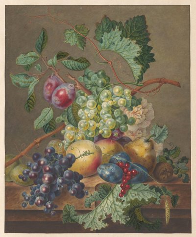 Bodegón con fruta de Jan de Bruyn