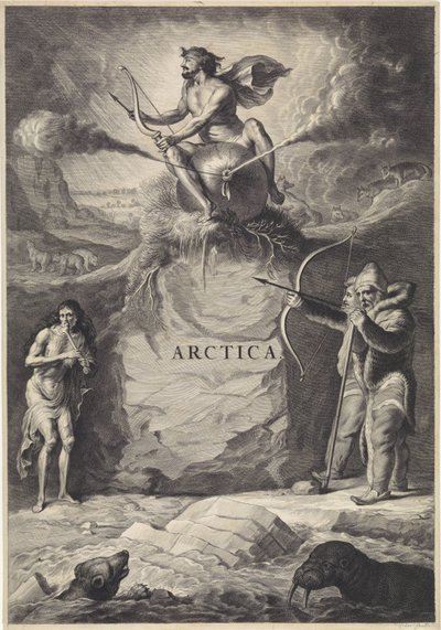 paisaje ártico Arctica (título sobre el objeto) de Jan de Visscher (rejected attribution)