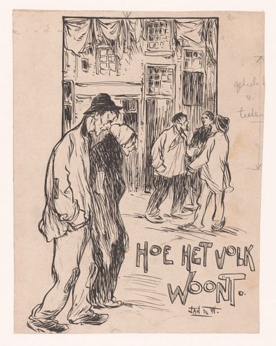 Cómo vive la gente (título sobre el objeto) de Jan de Waardt (signed by artist)