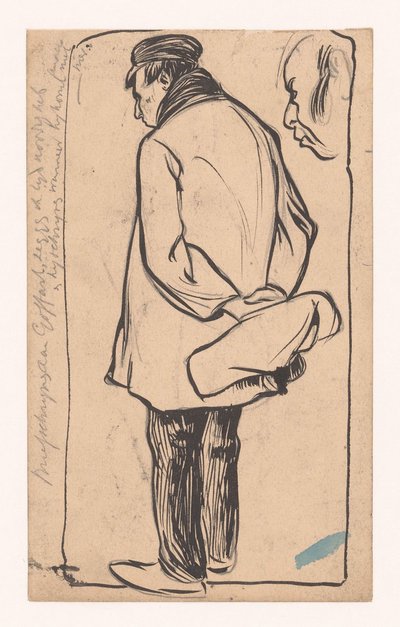 hombre de pie de Jan de Waardt