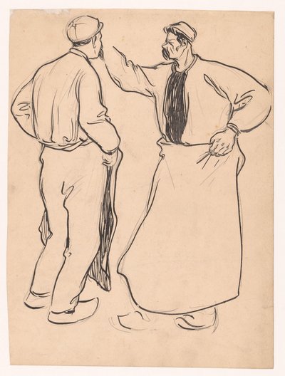 Dos estudios de un hombre de Jan de Waardt
