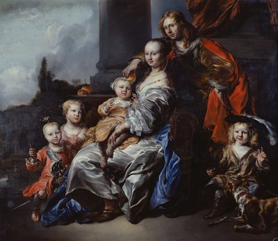 Retrato de una familia holandesa de Jan or Joan van Noordt