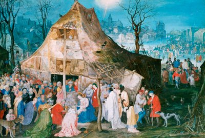 Adoración de los Reyes, 1598 de Jan the Elder Brueghel