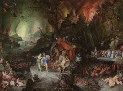 Eneas y la Sibila en el inframundo, 1598 de Jan the Elder Brueghel