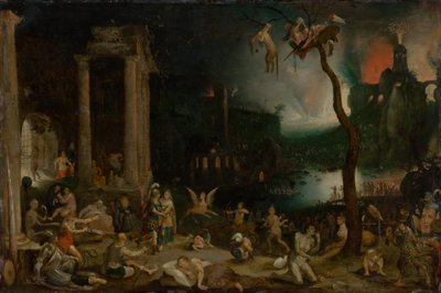 Eneas y la Sibila en el Inframundo de Jan the Elder Brueghel