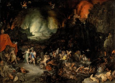 Eneas en el inframundo de Jan the Elder Brueghel
