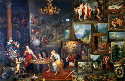 Alegoría de la Vista y el Olfato, c1590-1625 de Jan the Elder Brueghel