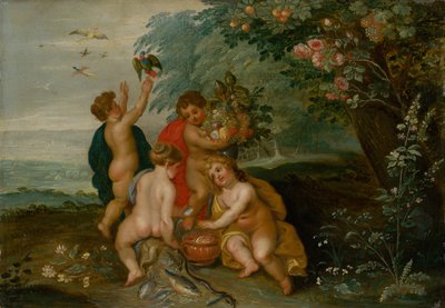 Alegoría de los cuatro elementos de Jan the Elder Brueghel