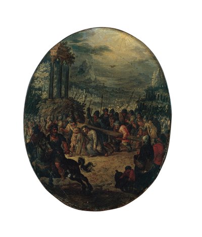 Cristo en el camino al Calvario de Jan the Elder Brueghel