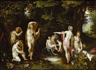 Diana y Acteón, ca 1595 de Jan the Elder Brueghel