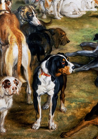 Perros (detalle) de Jan the Elder Brueghel