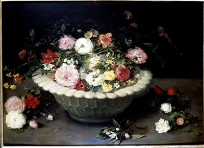 Flores en un jarrón de Jan the Elder Brueghel
