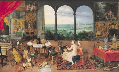 Audición, 1617 de Jan the Elder Brueghel