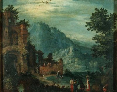 Paisaje con ruinas clásicas de Jan the Elder Brueghel