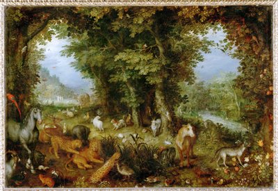 Le Paradis terrestre - El Paraíso en la Tierra ... de Jan the Elder Brueghel