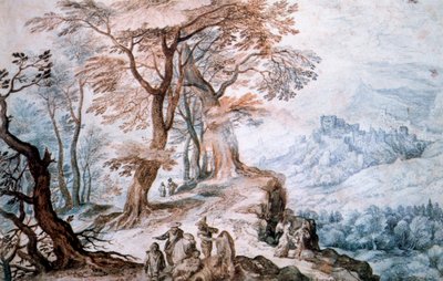 Paso por el Paisaje de Jan the Elder Brueghel