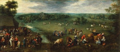 Vida campesina, c.1621 (óleo sobre lienzo) de Jan the Elder Brueghel