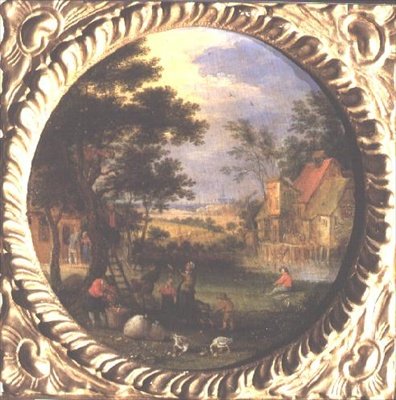 Recogiendo manzanas de Jan the Elder Brueghel