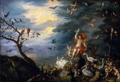 La Alegoría del Aire, de una serie sobre la "Alegoría de los Elementos", 1621 de Jan the Elder Brueghel