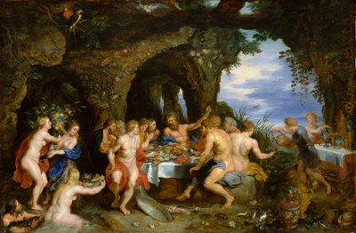 La fiesta de Aqueloo de Jan the Elder Brueghel