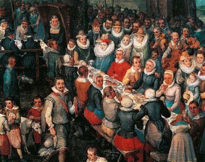 Banquete de Boda (detalle) de Jan the Elder Brueghel