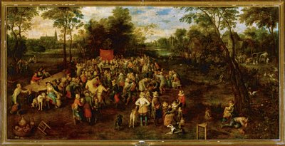 Banquete de boda ... (pintura sobre lienzo) de Jan the Elder Brueghel