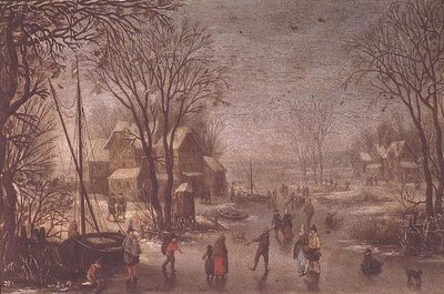 Escena de invierno de Jan the Elder Brueghel