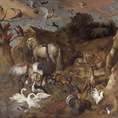 El arca de Noé, c.1710 de Jan the Elder Griffier
