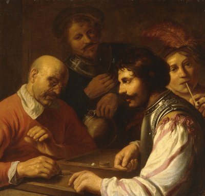 Jugadores de Tric-Trac en una posada, c.1623-5 de Jan the Elder Lievens