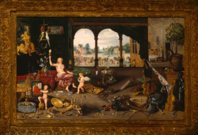 Una alegoría de la vanidad de Jan the Younger Brueghel