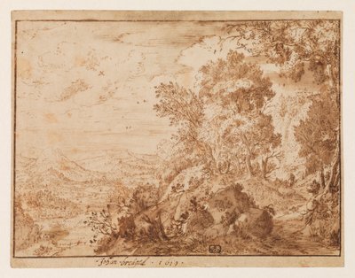 Paisaje de colinas, 1619 de Jan Brueghel the Younger
