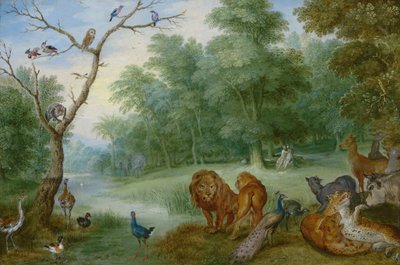 Paraíso con la Caída del Hombre, c.1630 de Jan Brueghel the Younger