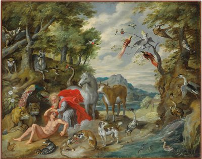La creación de Adán, de La historia de Adán y Eva de Jan Brueghel the Younger