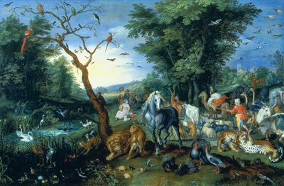 La Entrada de los Animales en el Arca de Noé de Jan the Younger Brueghel