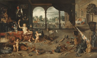 La vanidad de la vida humana, 1631 de Jan Brueghel the Younger