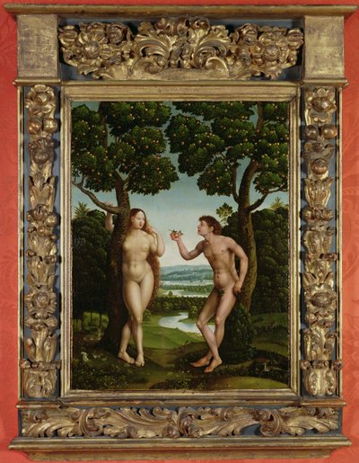Adán y Eva de Jan van (attr. to) Scorel