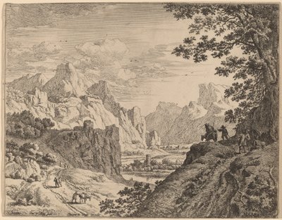 Vista del Río Rin de Jan van Aken after Herman Saftleven