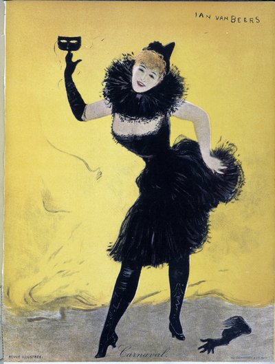 Carnaval, portada de "Revue illustrée", por Jan Vanbeers, sd. siglo XIX de Jan van Beers