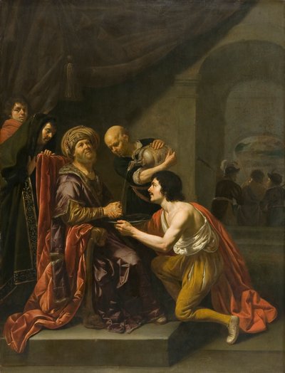 Pilato lavándose las manos de Jan van Bijlert