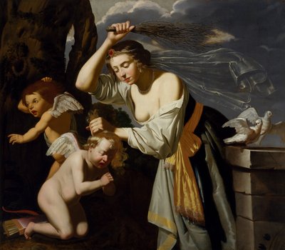 Venus castigando a Cupido, 1628 de Jan van Bijlert or Bylert