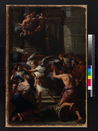 La veneración de San Lamberto, 1648 de Jan van Bike Miel
