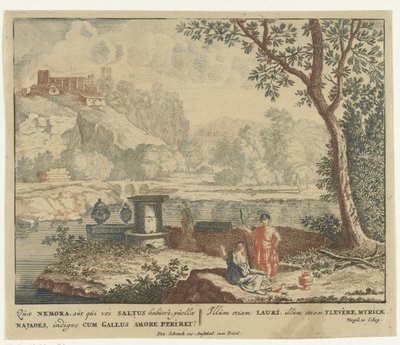 Hombre rezando en un altar de sacrificio
Escenas del poemario de Virgilio Bucólica (título de la serie) de Jan van Call (I)