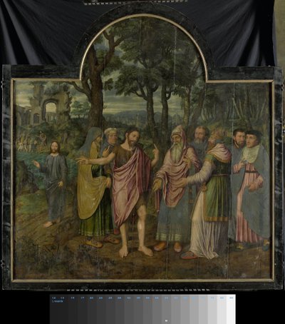 Tríptico con escenas de la vida de San Juan Bautista de Jan van Coninxloo (II)