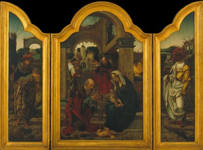 Tríptico con la Epifanía de Jan van Dornicke