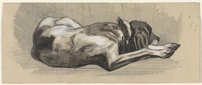 Perro dormido, a la derecha de Jan van Essen