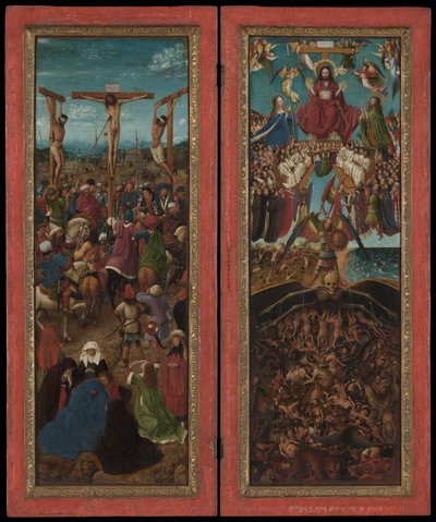 La Crucifixión, El Juicio Final de Jan van Eyck