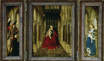 El tríptico del altar de Dresde, 1437 de Jan van Eyck
